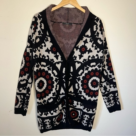 Avec Women’s Heavy Wool Cardigan Sweater Jacket Size Medium - Picture 6 of 12